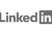 LinkedIn logo grey